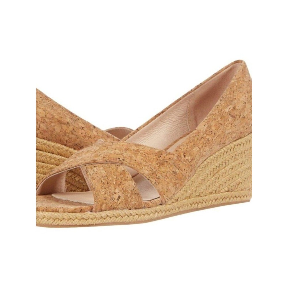 Jack Rogers Kork Palmer Crisscross Wedge Espadrille Size 10